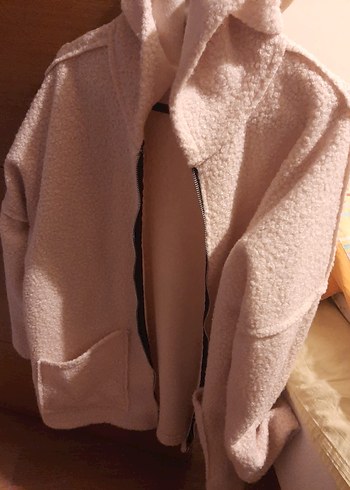 Fermuarlı kapusonlu  yumusacik kislik Kadın Ceket - Görsel 2