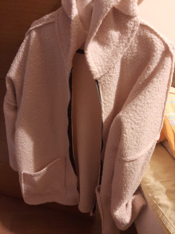 Fermuarlı kapusonlu  yumusacik kislik Kadın Ceket - Görsel 2