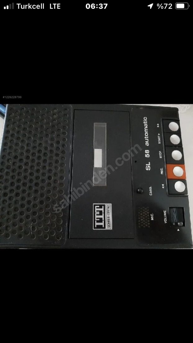 ITT SCHAUB LORENZ TEYP Antika degerinde - Görsel 5