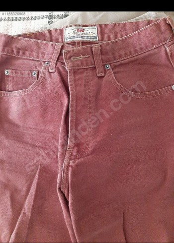Levis jeans Orjinal yepyeni  bej ve kiremit renkte iki adet - Görsel 3