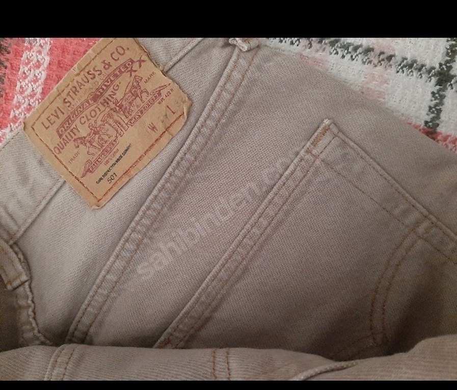 Levis jeans Orjinal yepyeni  bej ve kiremit renkte iki adet - Görsel 4