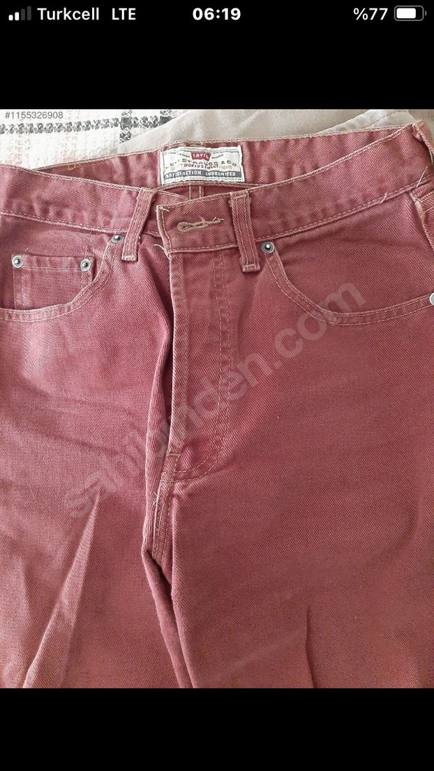 Levis jeans Orjinal yepyeni  bej ve kiremit renkte iki adet - Görsel 3