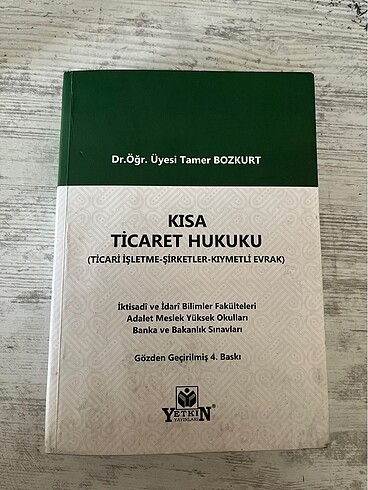 Kısa Ticaret Hukuku