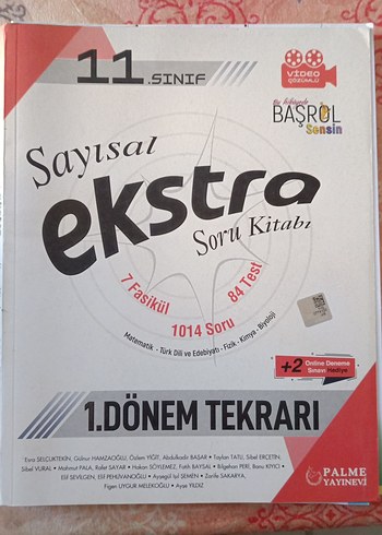 11. Sınıf Sayısal Ekstra 1. Dönem Tekrarı Palme Yayınları