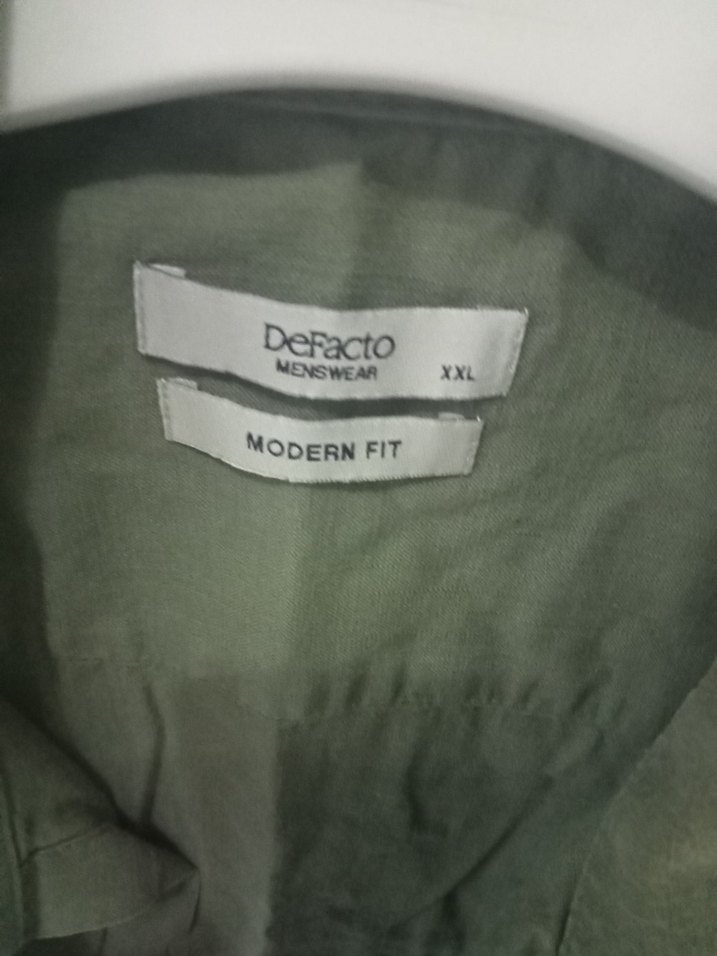 Kadın Kısa Kollu Keten Gömlek - Görsel 2