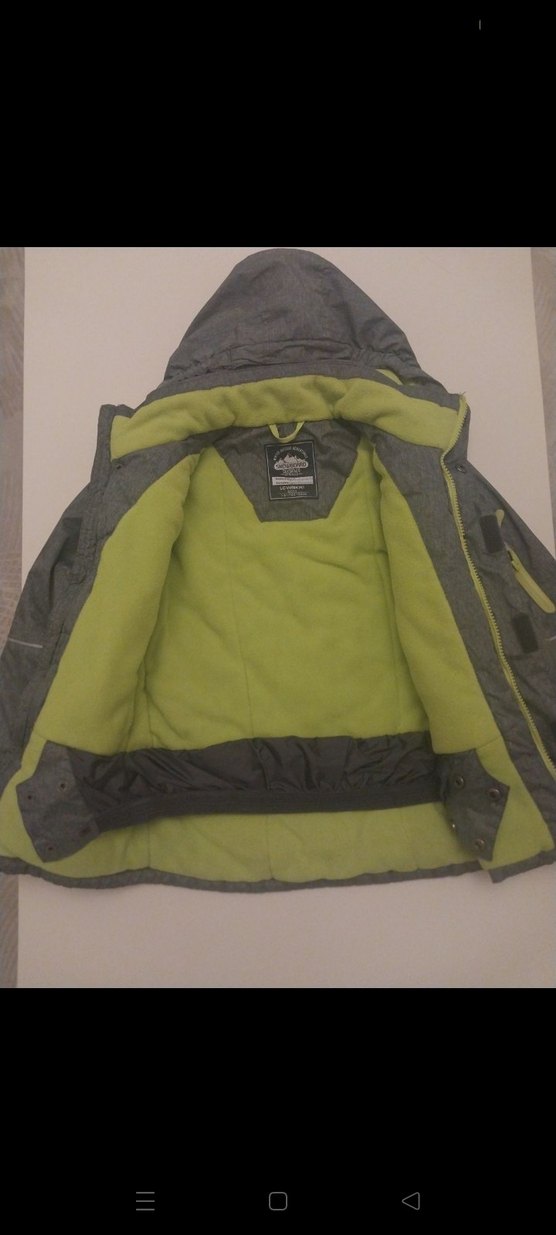 Kapüşonlu Gri Erkek Çocuk Mont - Görsel 4