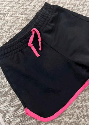 Kız Çocuk Elastik Bel Siyah Şort - Görsel 3