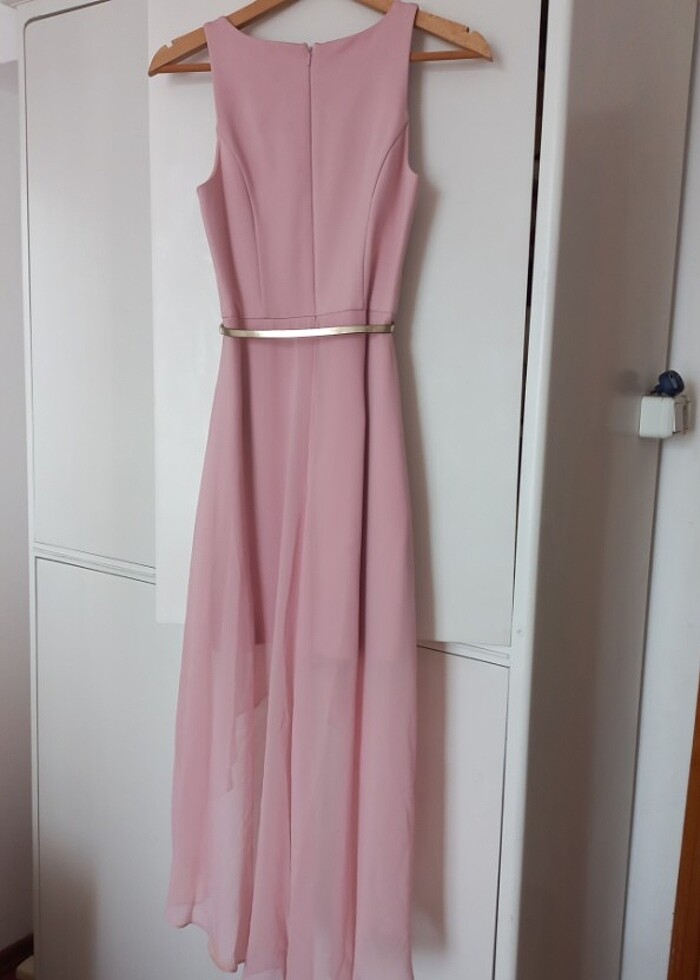 Toz pembe elbise - Görsel 2