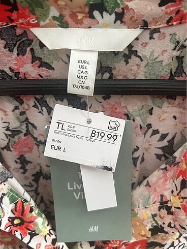 l Beden Çiçekli elbise