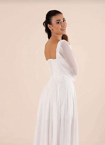 Nikah abiyem , beyaz abiye - Görsel 6