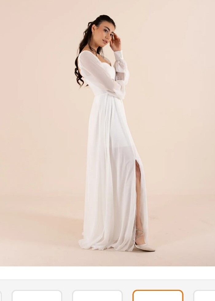 Nikah abiyem , beyaz abiye - Görsel 4