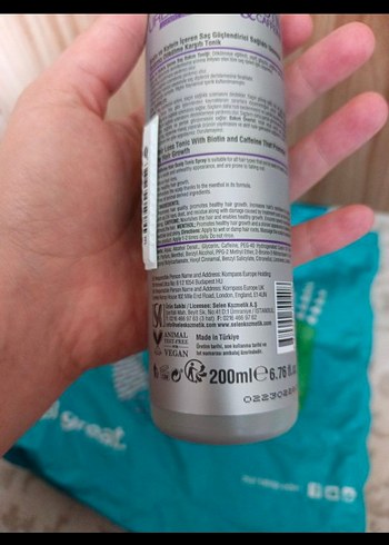 Urban Biotin & Kafein Saç Spreyi - Görsel 2