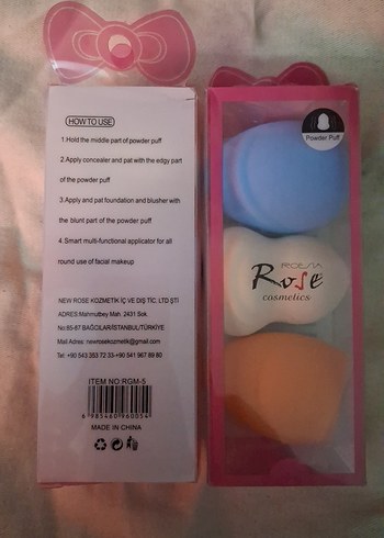 Pastel Renkli Makyaj Süngerleri - 6'lı Set - Görsel 2