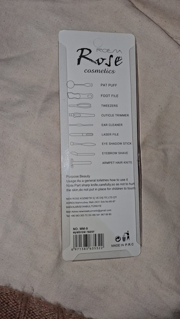 Pastel Renkli Kaş Usturası Seti - Görsel 2