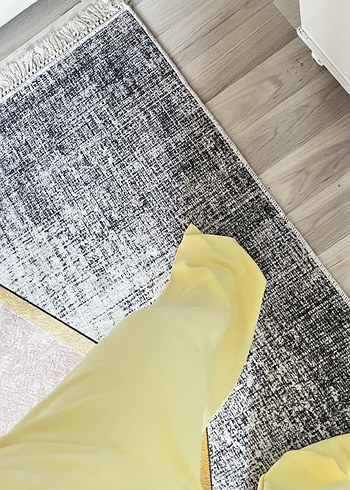 Sarı Midi Kumaş Kadın Pantolon - Görsel 5