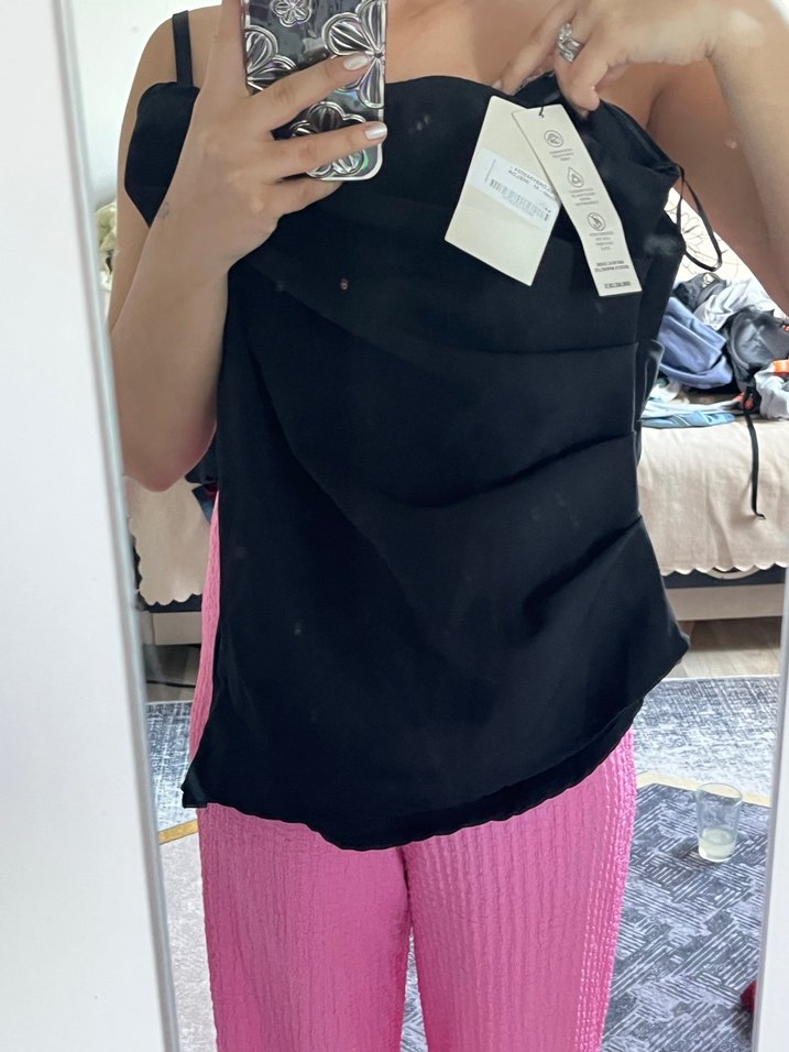 Staplez üst siyah - Görsel 3