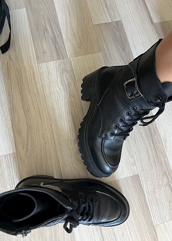 derimod Tokalı Siyah Deri Kadın Bot - Görsel 6