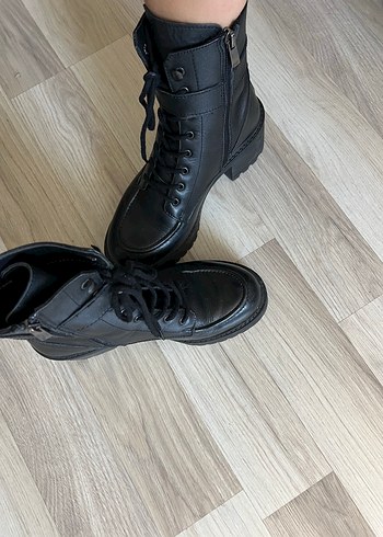 derimod Tokalı Siyah Deri Kadın Bot - Görsel 4