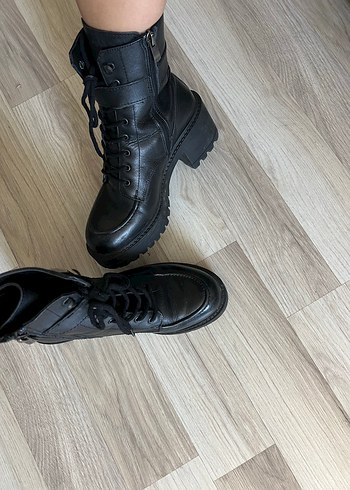 derimod Tokalı Siyah Deri Kadın Bot - Görsel 5