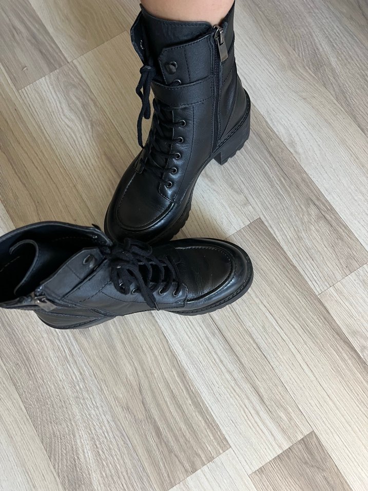 derimod Tokalı Siyah Deri Kadın Bot - Görsel 4