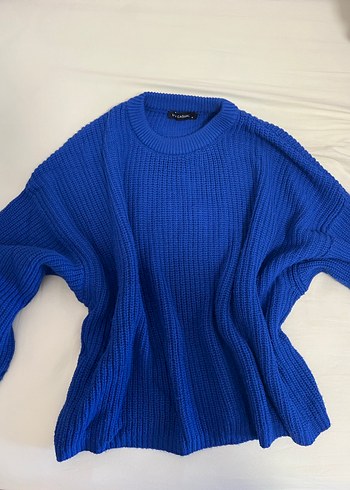 Mavi Triko Kadın Sweatshirt - Görsel 4