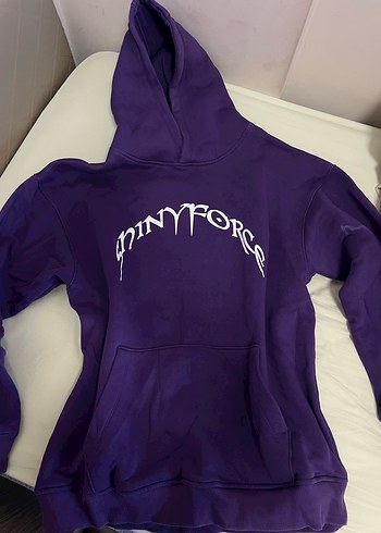 Mor Kapüşonlu Kadın Sweatshirt shinyforce