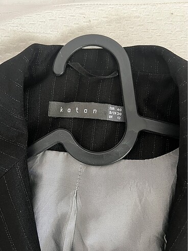 40 Beden siyah Renk blazer ceket koton