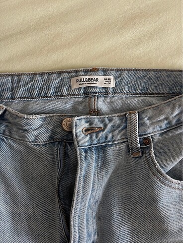 Pull and Bear yirtik baggy jean