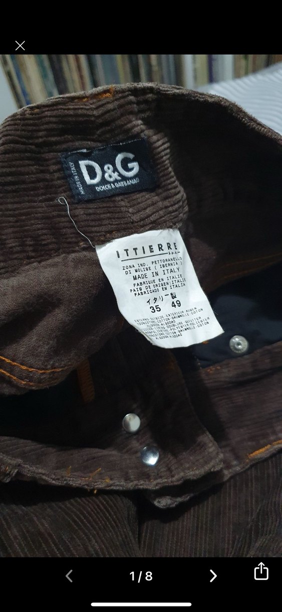 D&G orijinal kadife pantolon - Görsel 5