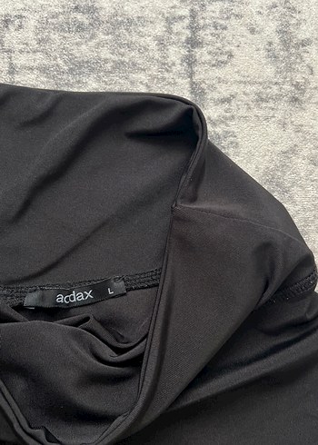 Siyah Midi Spor Şort - Görsel 2