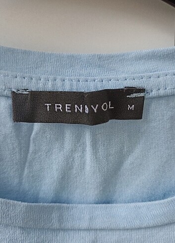 Trendyol & Milla Trendyolmilla Mavi Baskılı Crop