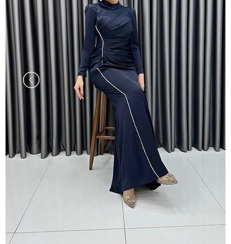 Saten abiye elbise - Görsel 3