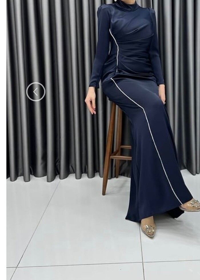 Saten abiye elbise - Görsel 3