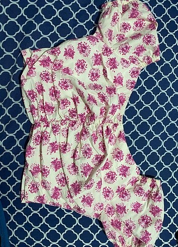 l Beden pembe Renk Pinterest tarzı çiçekli üst