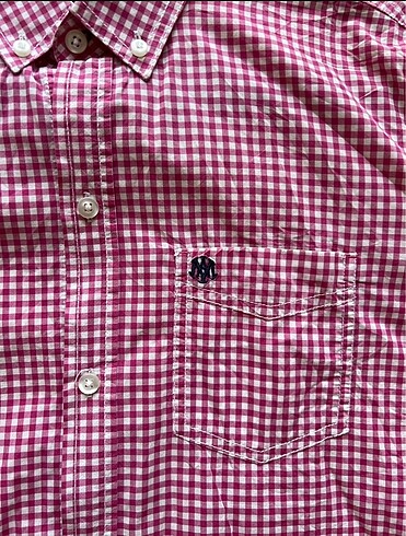 Mavi Jeans Mavi jeans pembe kareli az giyilmiş gömlek