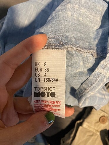 36 Beden mavi Renk Topshop elbise