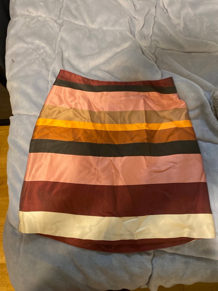 Fermuarlı Bohem Çok Renkli Midi etek - Görsel 4