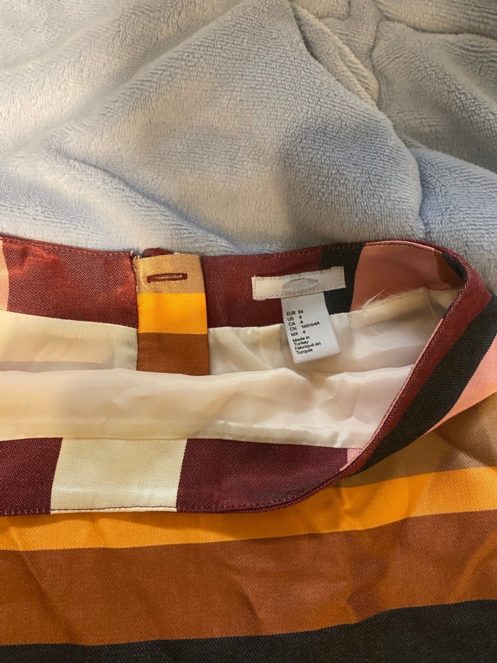 Fermuarlı Bohem Çok Renkli Midi etek - Görsel 3