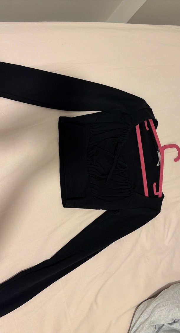 siyah country crop top - Görsel 2