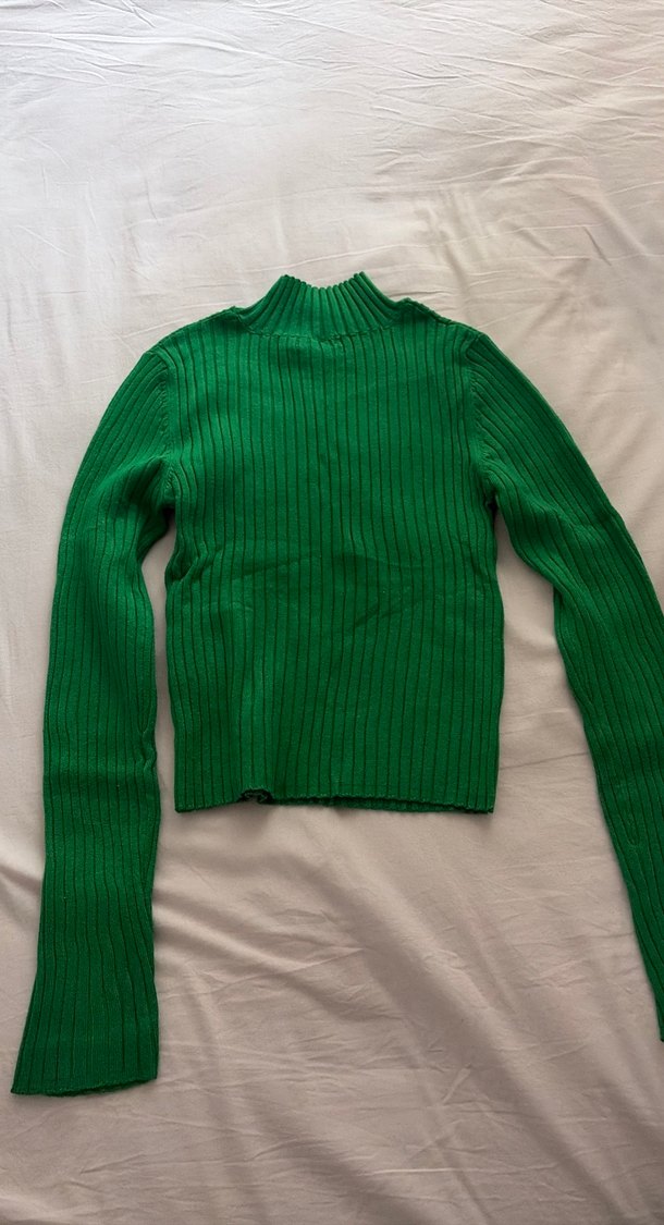 Yeşil Kadın Triko Kazak - Görsel 3