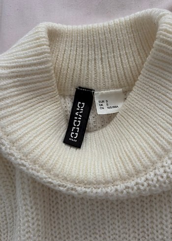 Kadın Beyaz Triko Örgü Kazak - Görsel 2