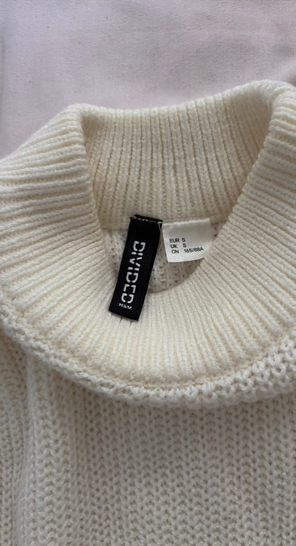 Kadın Beyaz Triko Örgü Kazak - Görsel 2