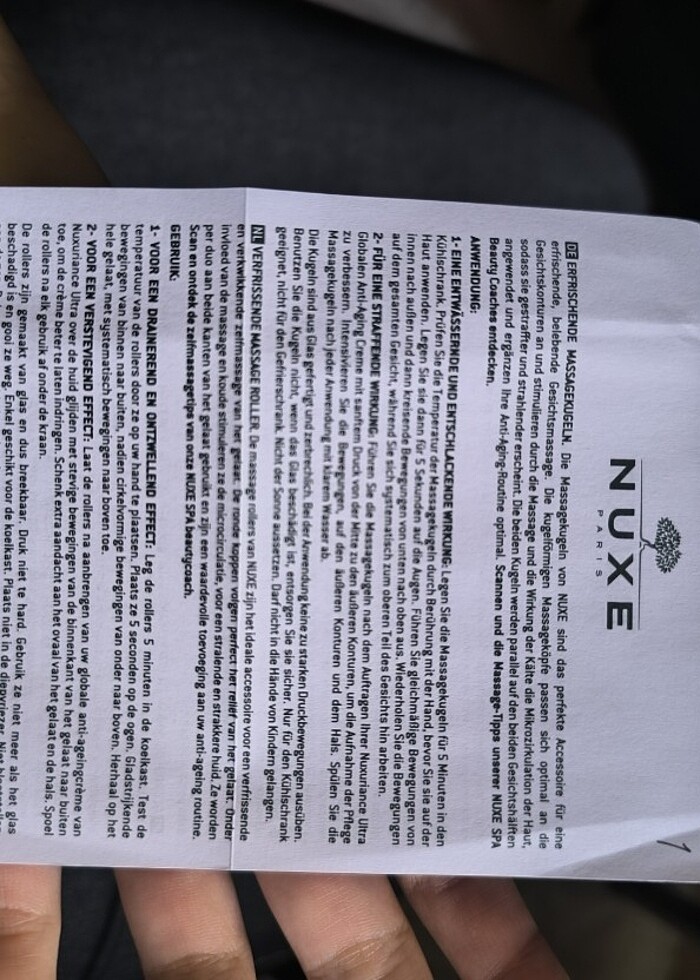 Nuxe cooling massage globes, yüz buzu - Görsel 5