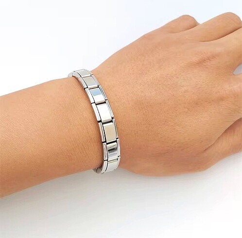 Diğer Charm İtalyan Model Çelik Bileklik