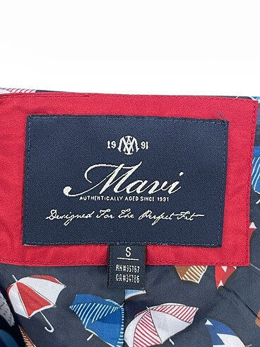 s Beden bordo Renk Mavi Jeans Yağmurluk %70 İndirimli.