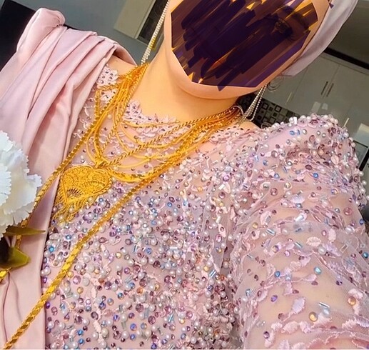 Henna Gelinlik Abeya saten