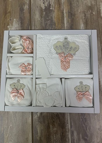 Bebek Kız Beyaz Dantel Nakışlı Hastane Çıkışı - Görsel 2