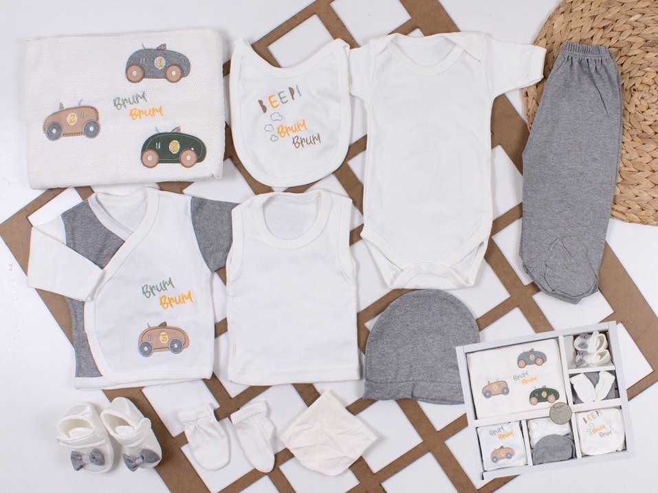 Nakışlı Bohem Tarzı Bebek Erkek Seti - Görsel 3