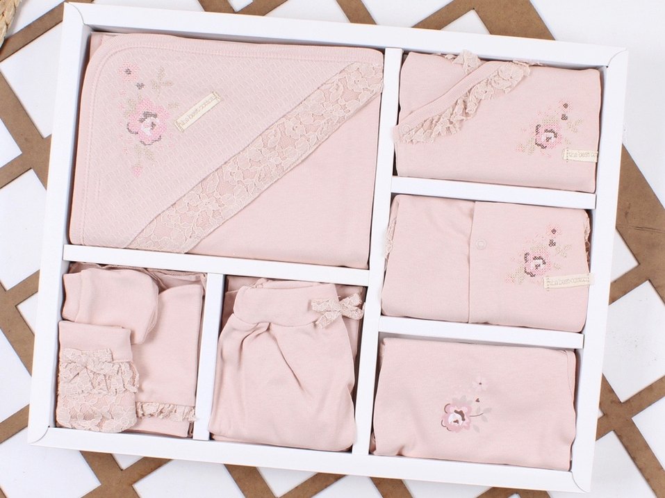 Bebessi Nakışlı Erkek Çocuk Bornoz Seti Beyaz - Görsel 3