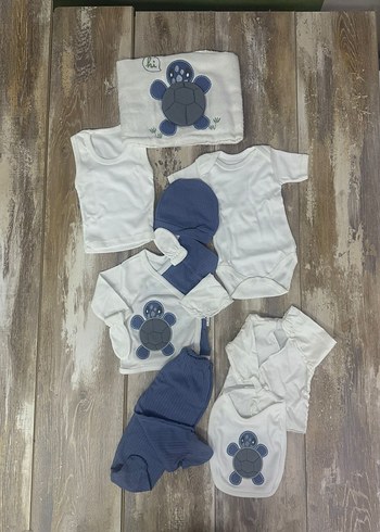 Nakışlı Pamuklu Bebek Uyku Seti - Görsel 5